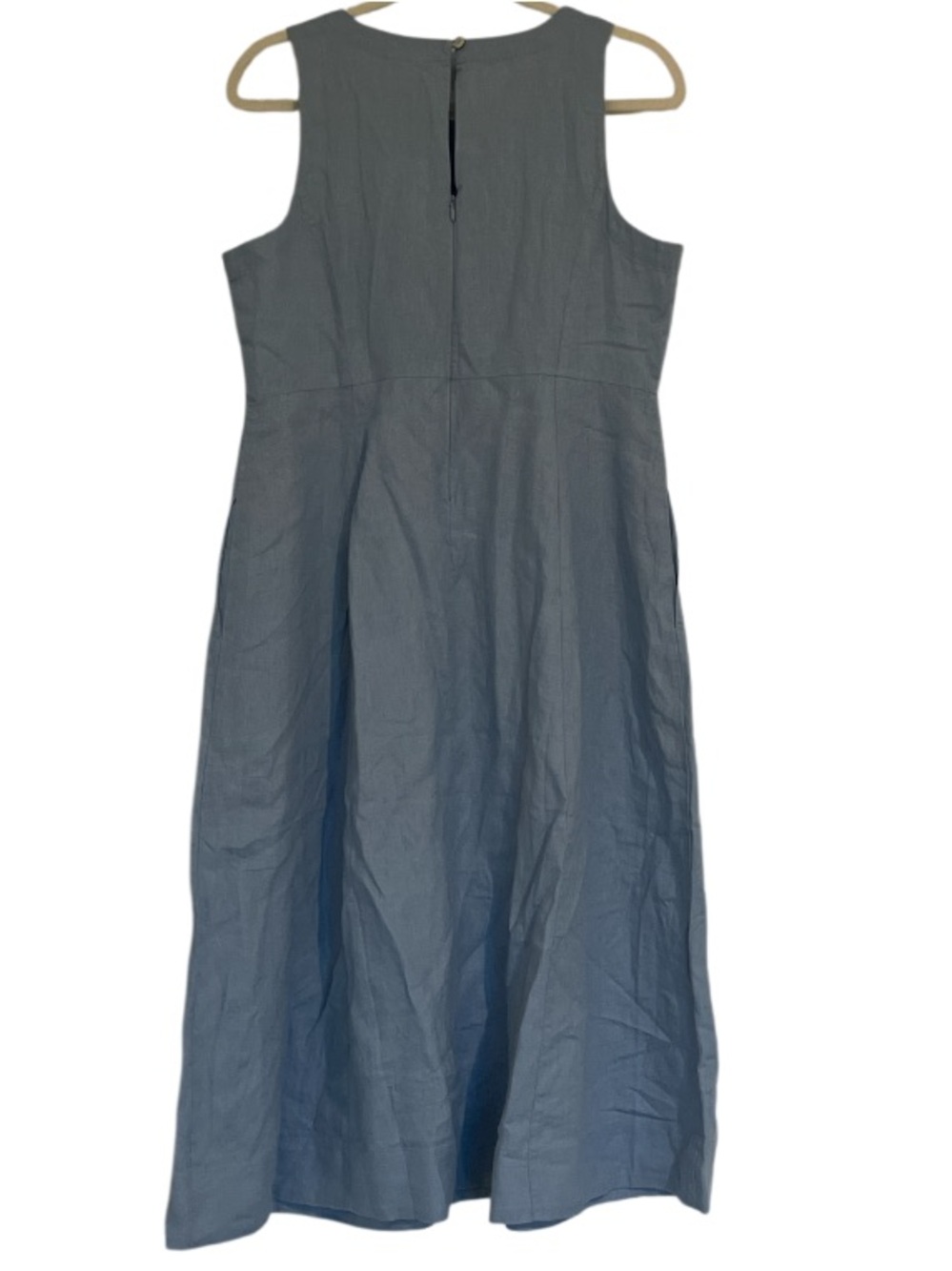 J Jill Love Linen Fit And Flare Midi Dress Size Medium Petite New With Tags - Picture 5 of 9